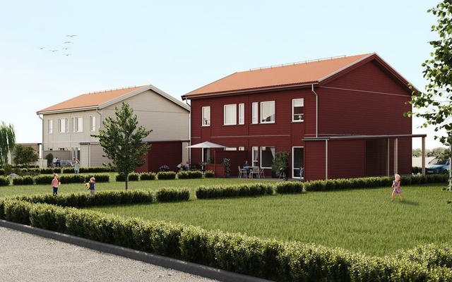Medfinansiering för att resa 12 parhusenheter med äganderätt i Varberg kommun